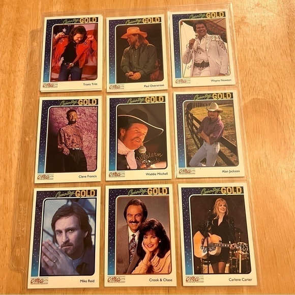 Vintage 1992 CMA Country Gold Sterling Trading Cards. - Picture 7 of 12